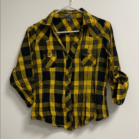 Poetry Tops - Yellow and Black shirt